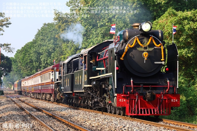 【SRT】鉄道の日記念の「SLアユタヤ号」が運転（1枚目）