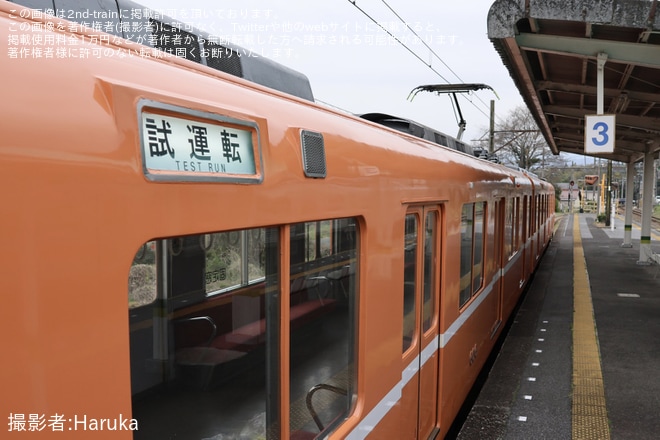 【養老】600系D06「ラビットカー」復刻塗装車が試運転（2枚目）