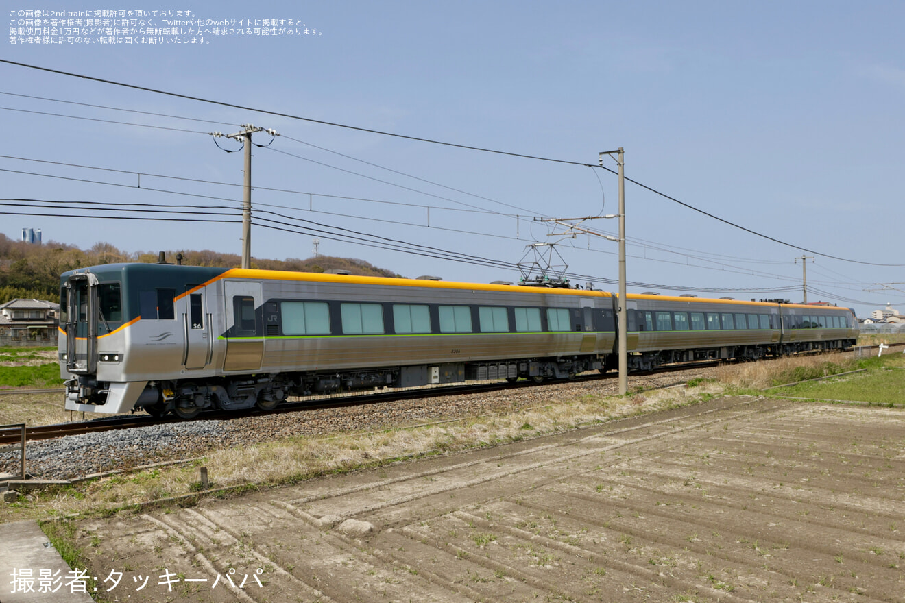 【JR四】8000系S6編成が全般検査とリニューアル工事を終えて多度津工場出場試運転の拡大写真