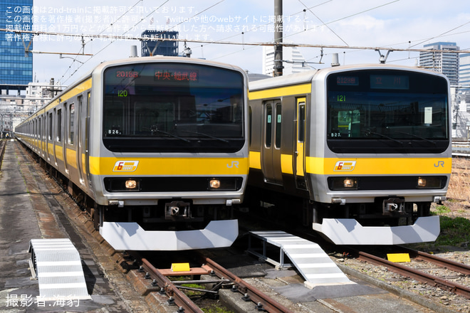 を中野統括センター中野南乗務ユニット構内で撮影した写真