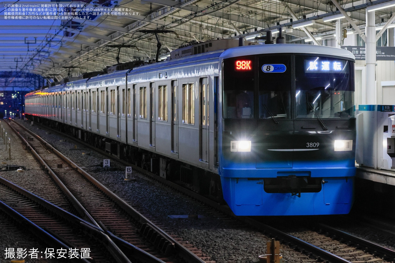 【東急】3000系3109F(リニューアル車)が試運転の拡大写真