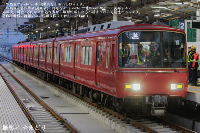 【名鉄】6500系6517F,6519F三河線若林駅高架化線路切り替えに伴う試運転 - 若林駅にて撮影