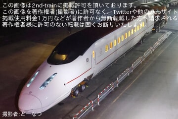 【JR九】800系U005編成1号車が熊本港へ陸送