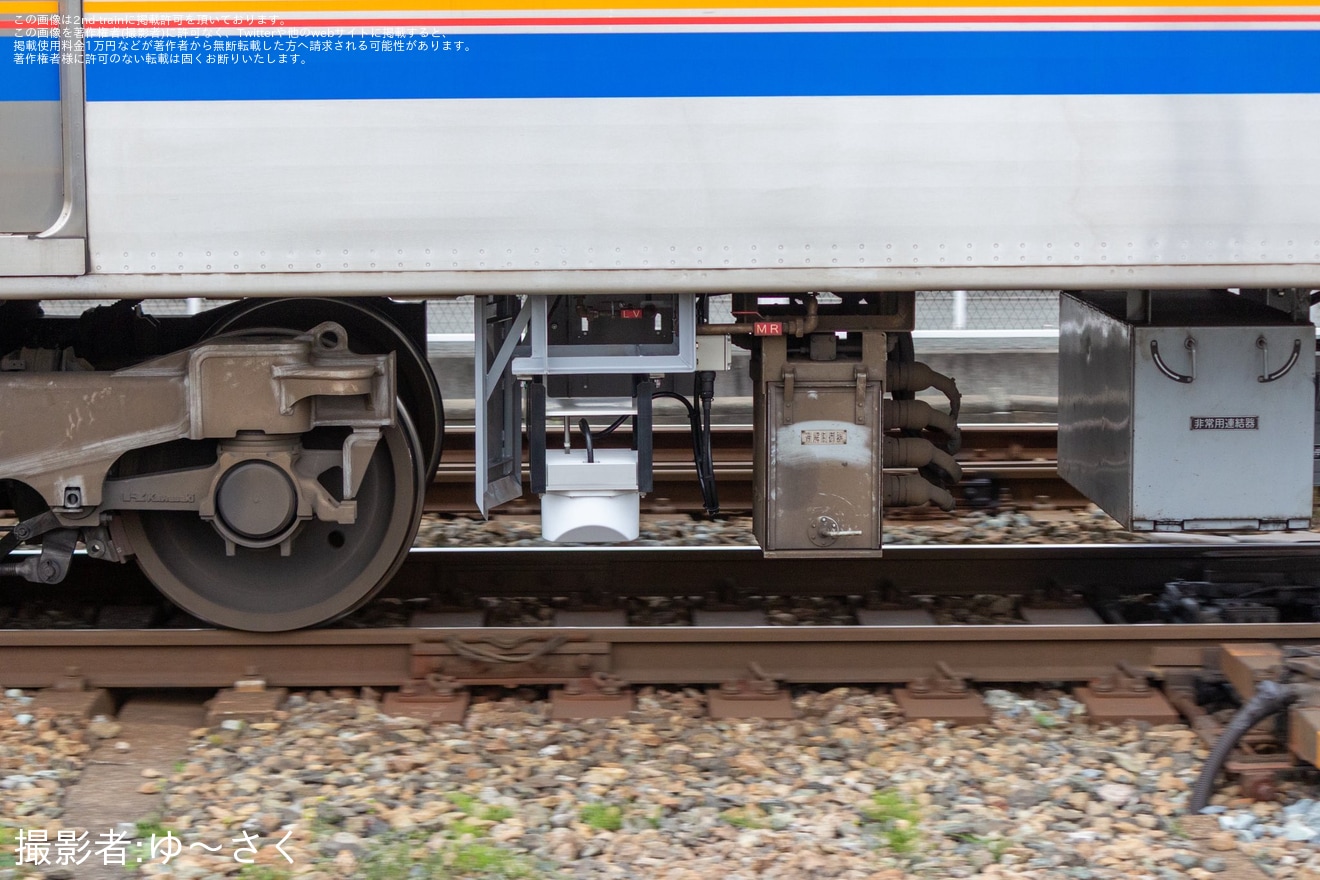 【西鉄】軌道変位モニタリング装置設置後の試運転を3000形3016Fが実施の拡大写真