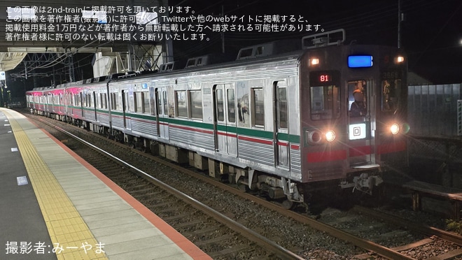 【芝山】芝山鉄道に転用される3600形3668編成が構内入換で姿を見せるを不明で撮影した写真