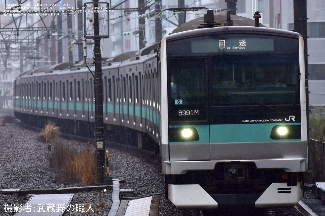 【JR東】E233系マト6編成東京総合車両センター入場回送の拡大写真