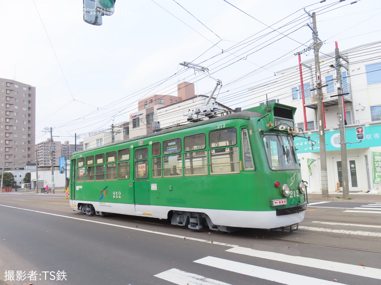 【札幌市交】210形212号が全般検査を終えて試運転の拡大写真