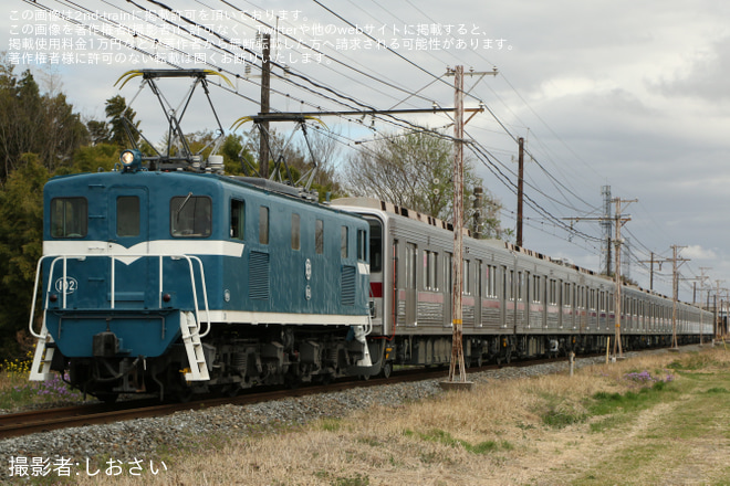 【東武】9000系9102F南栗橋工場出場回送を(ふかや花園)～(小前田)間で撮影した写真
