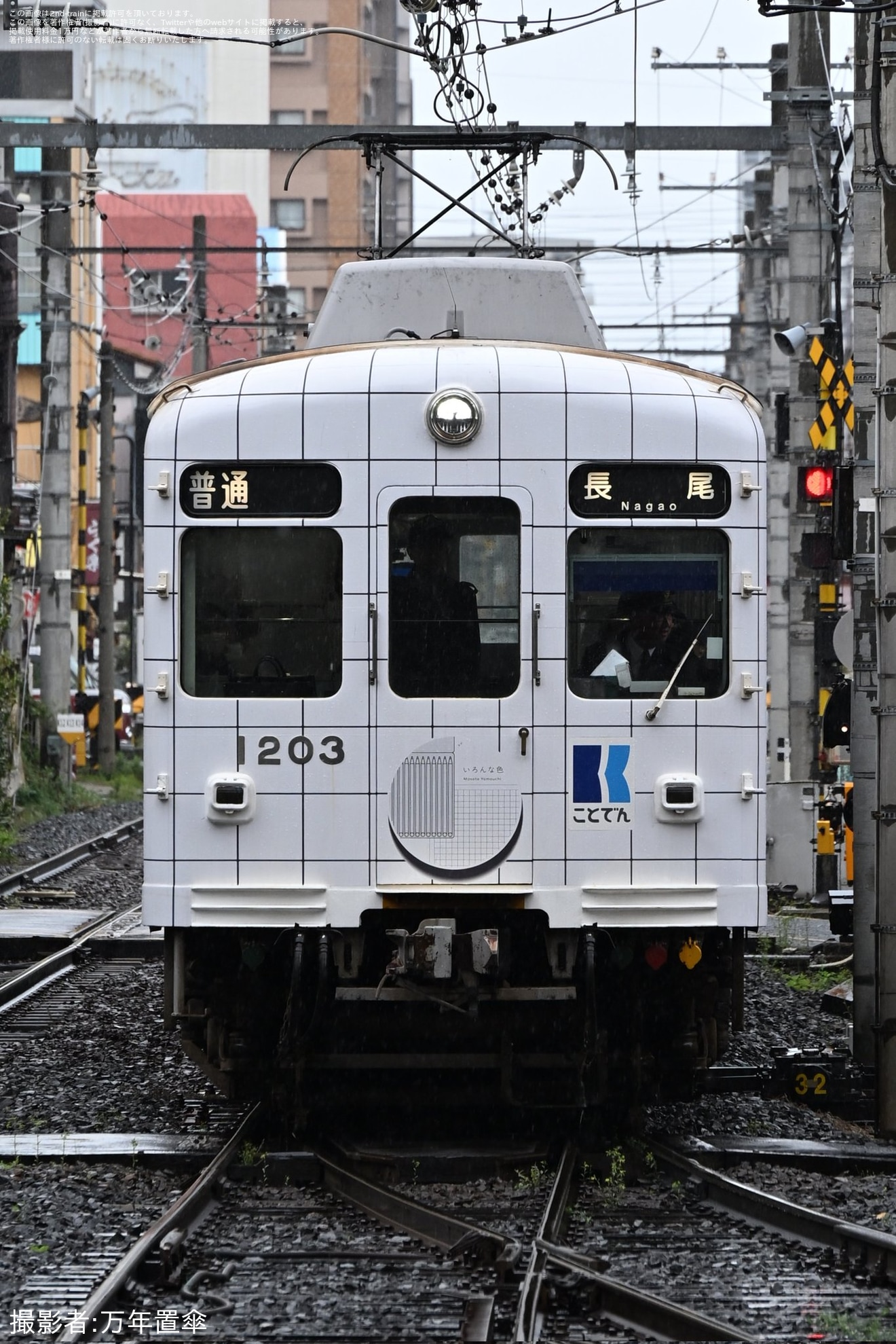 【ことでん】琴平線用ラッピング車両「ヘラルボニーラッピング電車」が長尾線を特別運行の拡大写真
