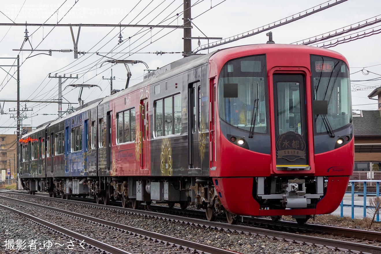 【西鉄】3000形3018F(水都の4〜6号車)筑紫車両基地検査出場試運転の拡大写真