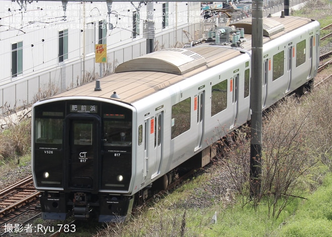 【JR九】817系VN26編成が500番台化(ロング化)されVN526編成に（1枚目）