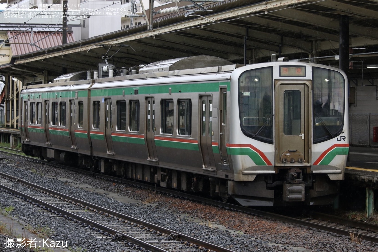【JR東】E721系0番台P-9編成郡山総合車両センター入場回送の拡大写真