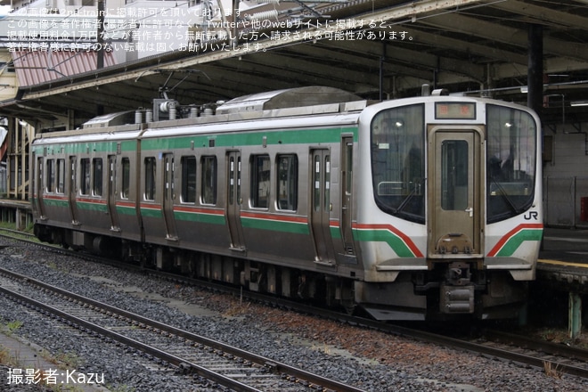 【JR東】E721系0番台P-9編成郡山総合車両センター入場回送（1枚目）