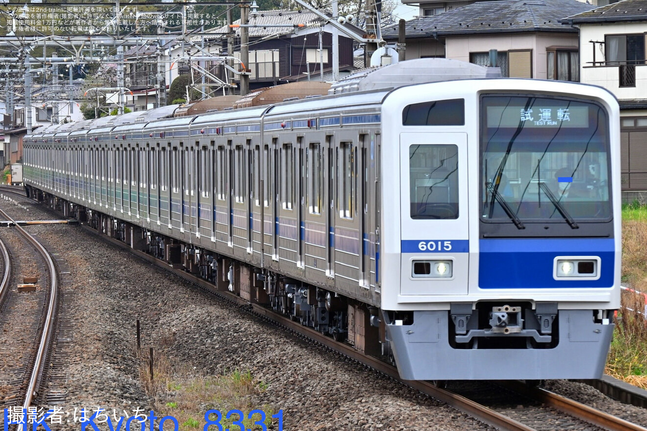 【西武】6000系6115F 武蔵丘車両検修場出場試運転の拡大写真