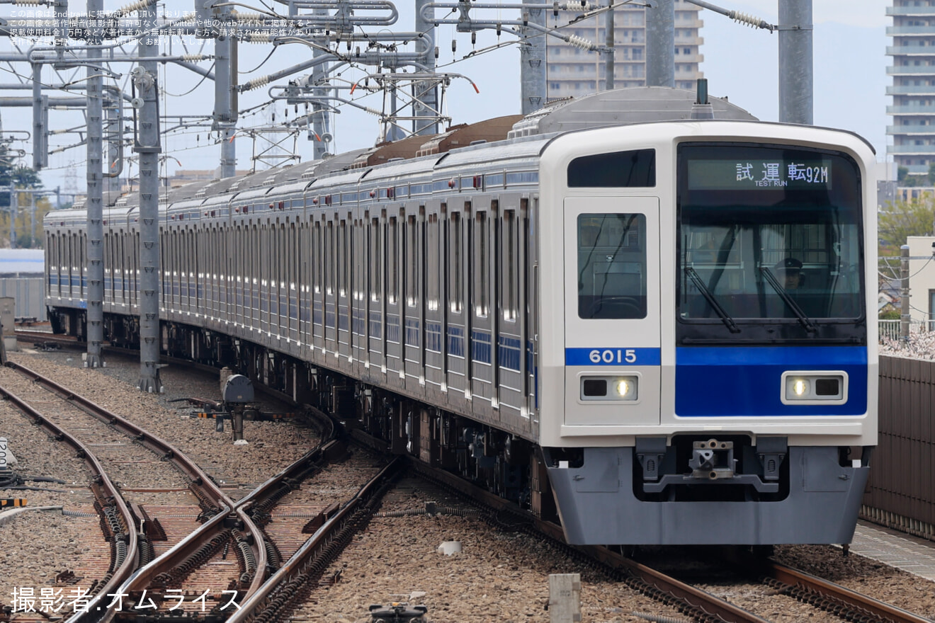【西武】6000系6115F 武蔵丘車両検修場出場試運転の拡大写真