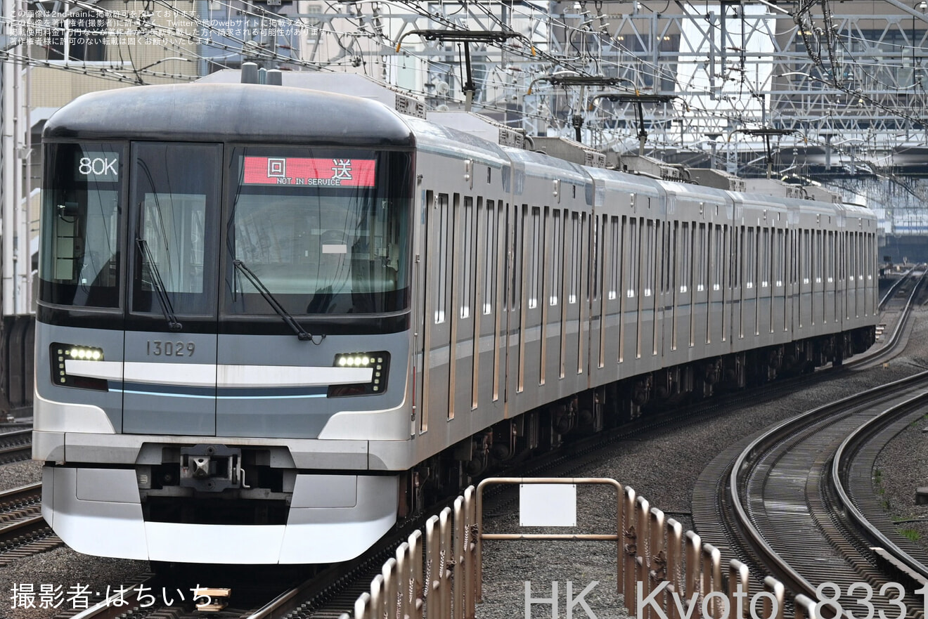 【メトロ】13000系13129F鷺沼工場入場回送(202604)の拡大写真