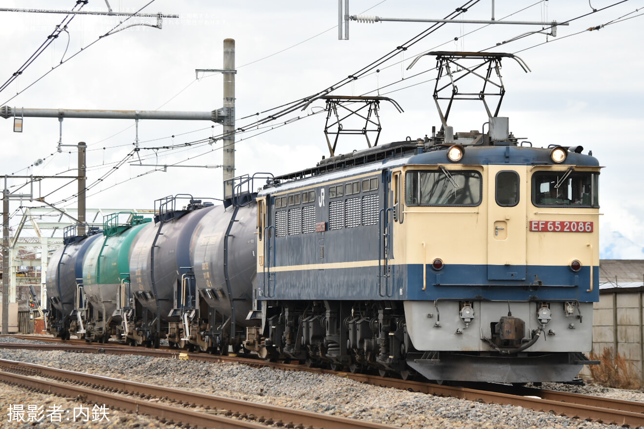 【JR貨】8764レをEF65-2086が代走 2026年4月2日の拡大写真