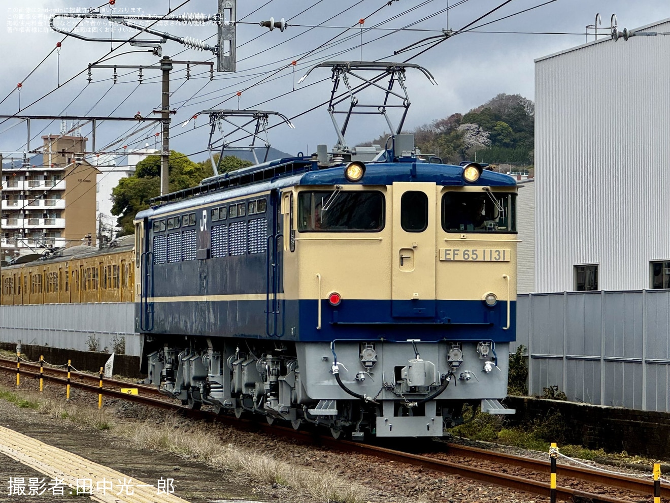 【JR西】EF65-1131下関総合車両所本所構内試運転の拡大写真