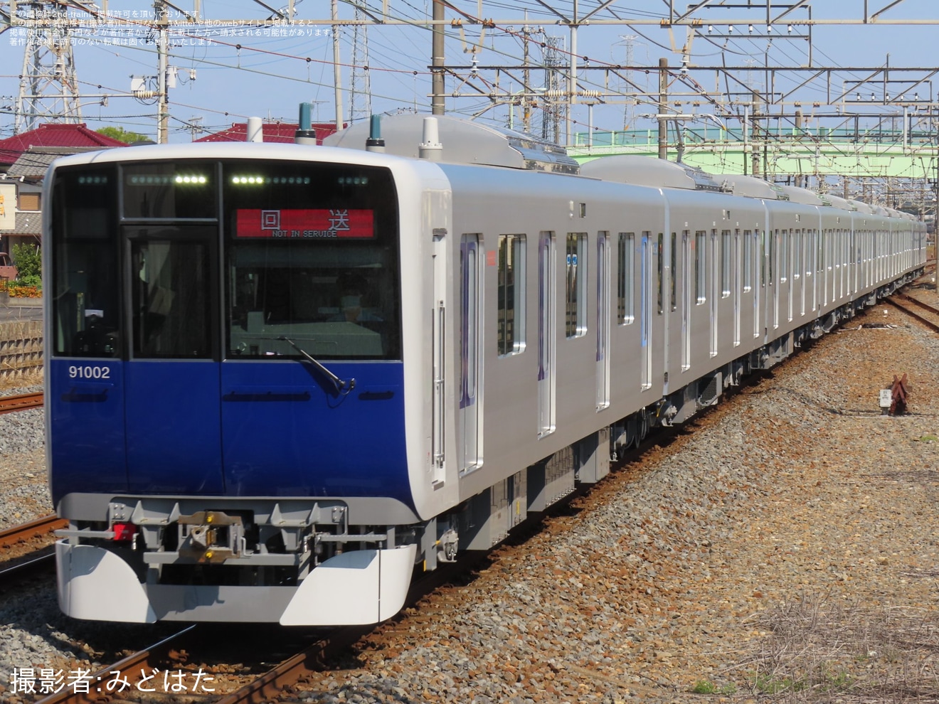 【東武】90000系91002Fが森林公園検修区へ回送の拡大写真
