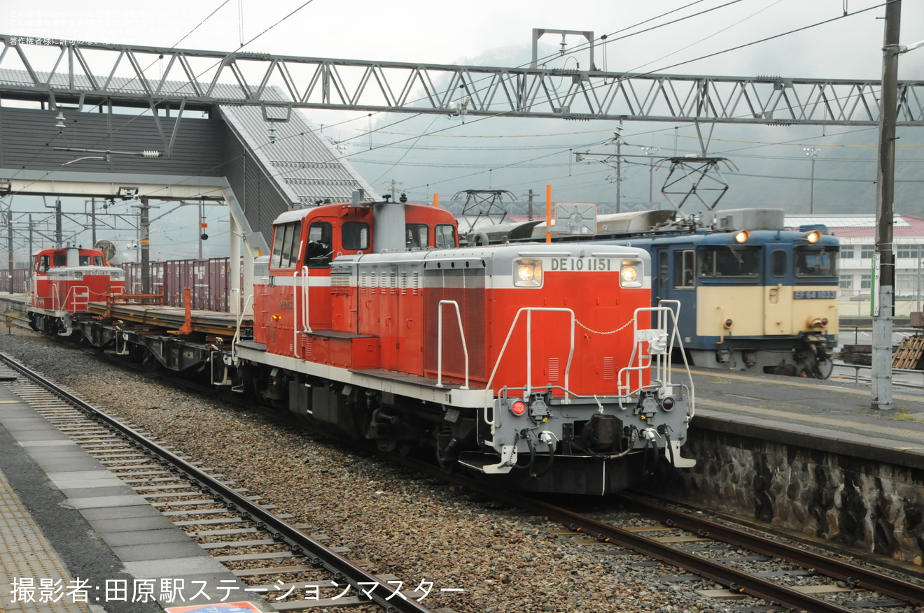 【JR西】石蟹工臨がDE10のPPで運行されるの拡大写真