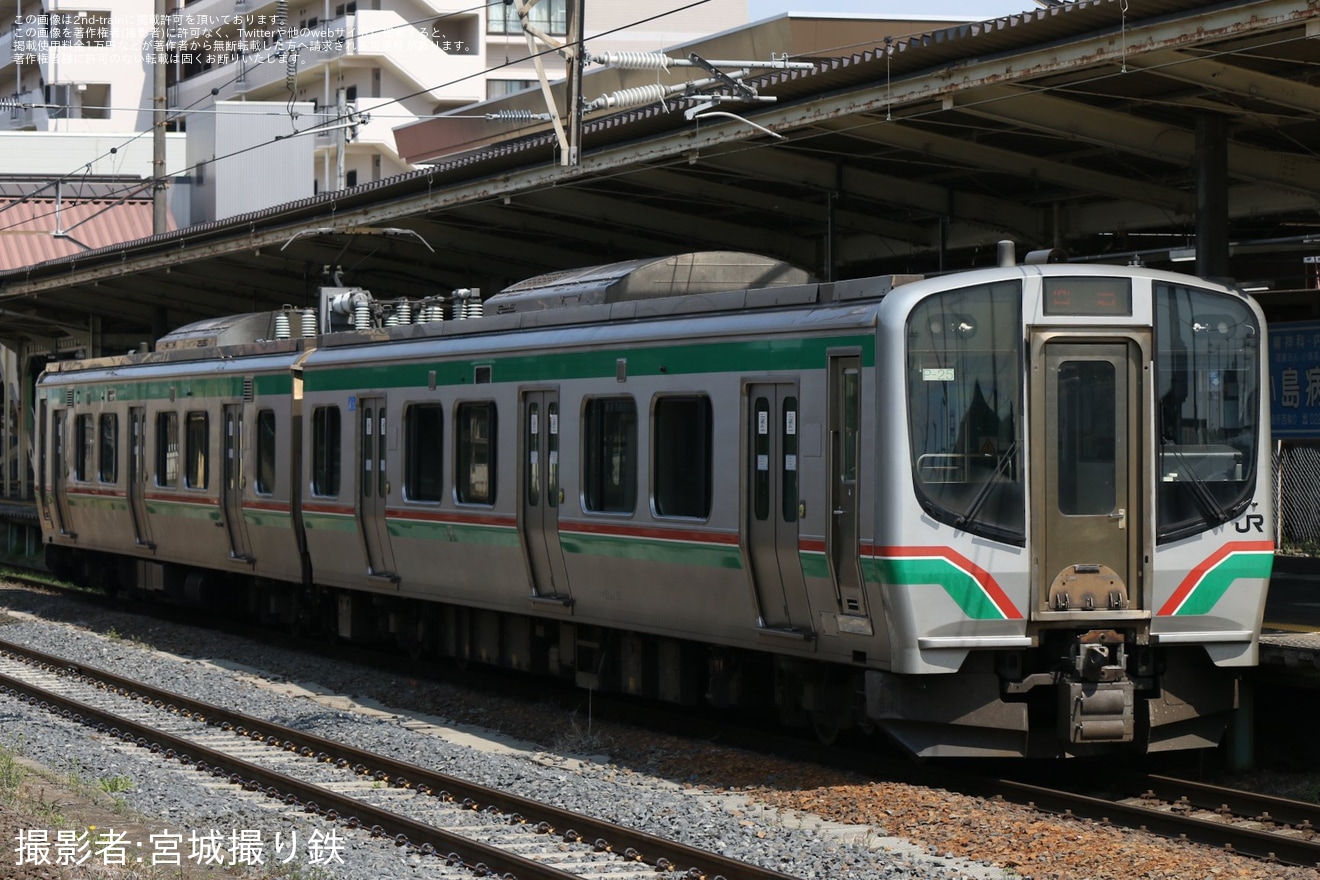 【JR東】E721系0番台P-25編成郡山総合車両センター入場回送の拡大写真