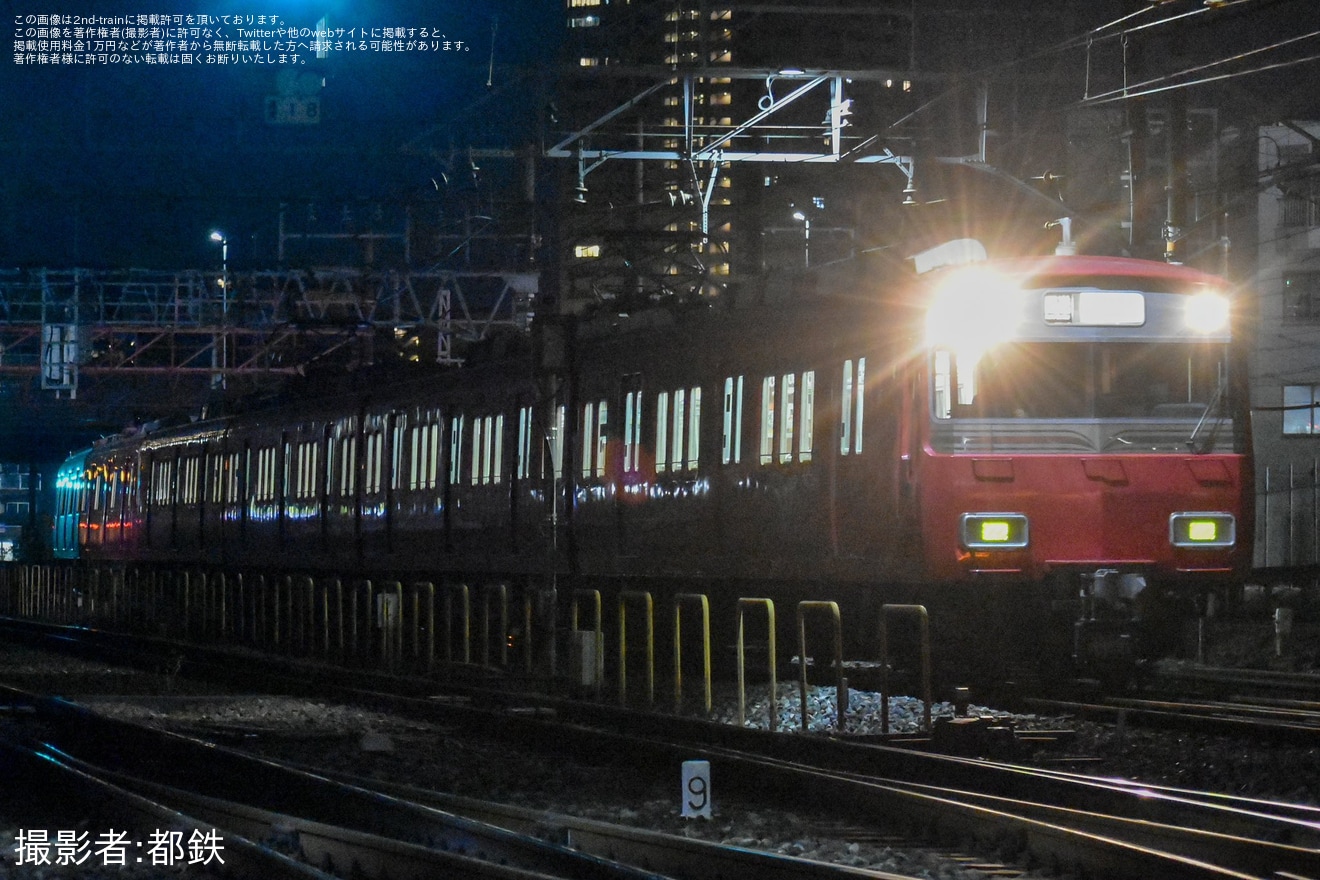 【名鉄】踏切事故の当該となった6800系6820Fが救援回送の拡大写真