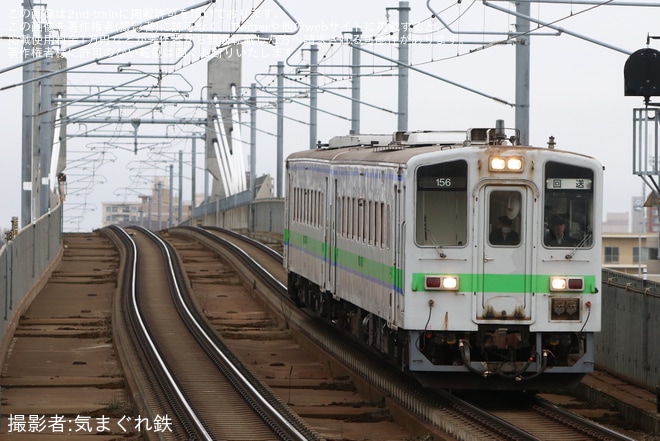 【JR北】キハ143-156+キハ143-157が学園都市線で試運転を不明で撮影した写真