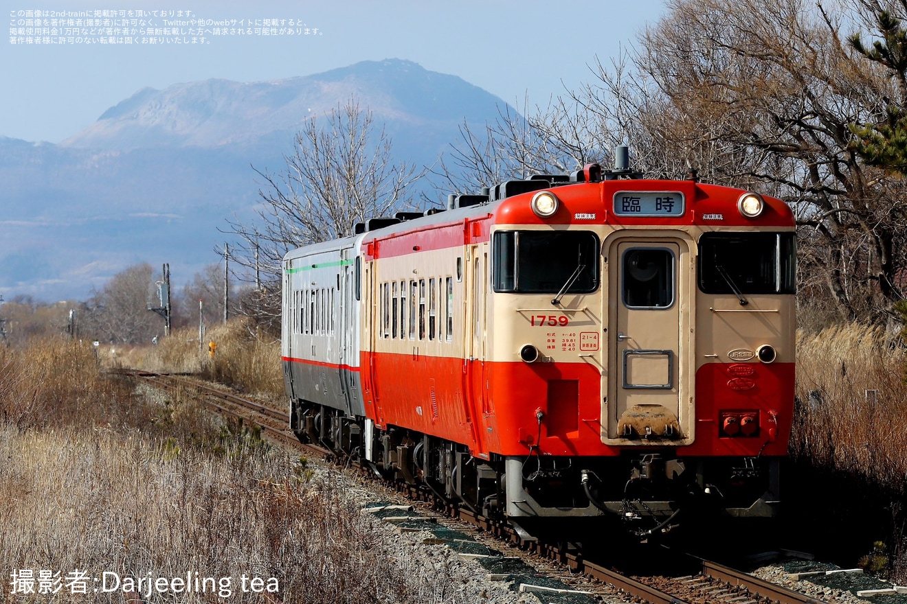 【JR北】「キハ40 苫小牧〜函館間乗車ツアー」が催行(復路)の拡大写真