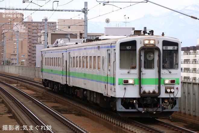 【JR北】キハ143-156+キハ143-157が学園都市線で試運転を不明で撮影した写真
