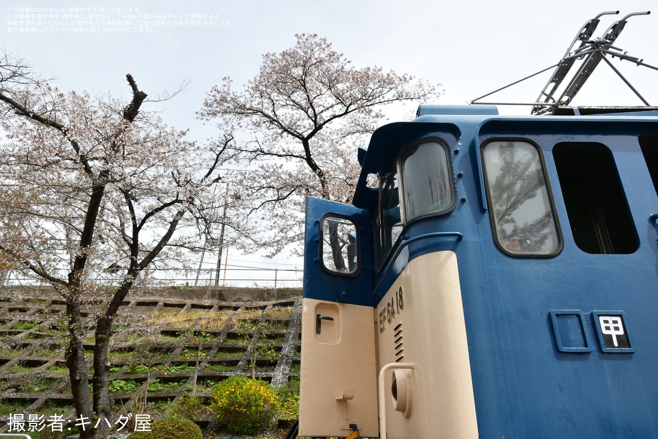 【JR東】勝沼ぶどう郷駅での「勝沼さくらマルシェ」開催に伴い「EF64形車内見学会」開催の拡大写真