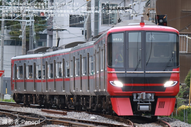 【名鉄】9500系9513F舞木検査場出場試運転を不明で撮影した写真