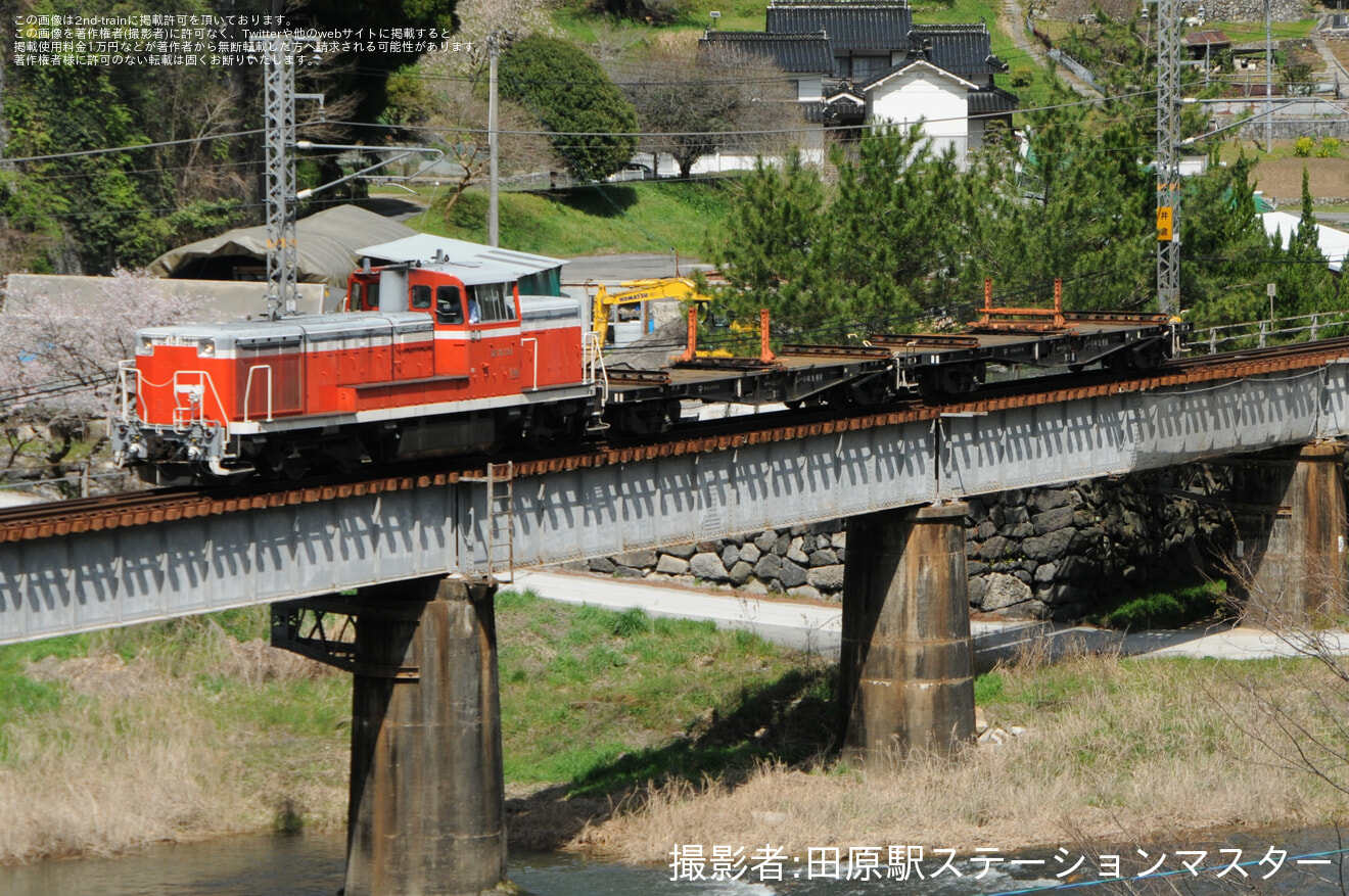 【JR西】石蟹返空工臨運転されるの拡大写真