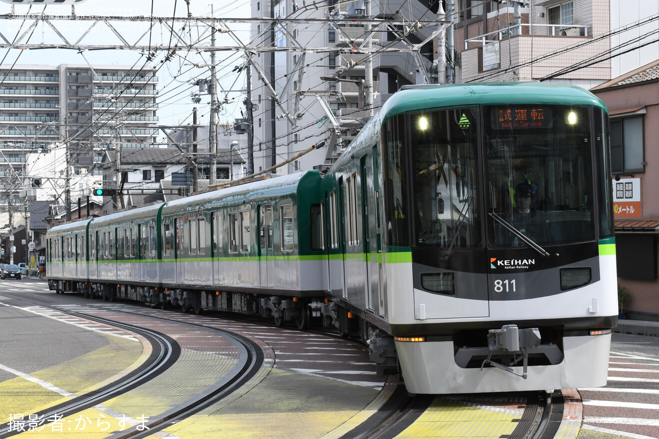 【京阪】800系811-812編成 地下鉄東西線内試運転の拡大写真