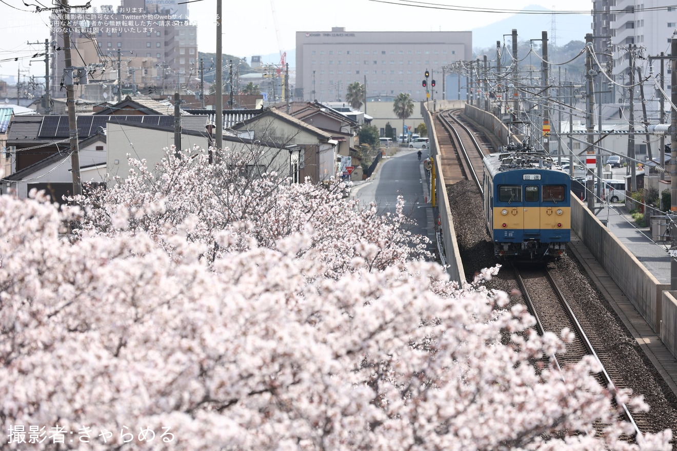 【JR西】クモヤ145-1105が「サンキュー145」表示で後藤総合車両所本所へ廃車回送の拡大写真