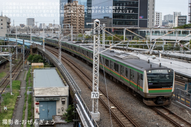 【JR東】E233系ヤマU633編成 TASC試運転を品川～大崎間で撮影した写真