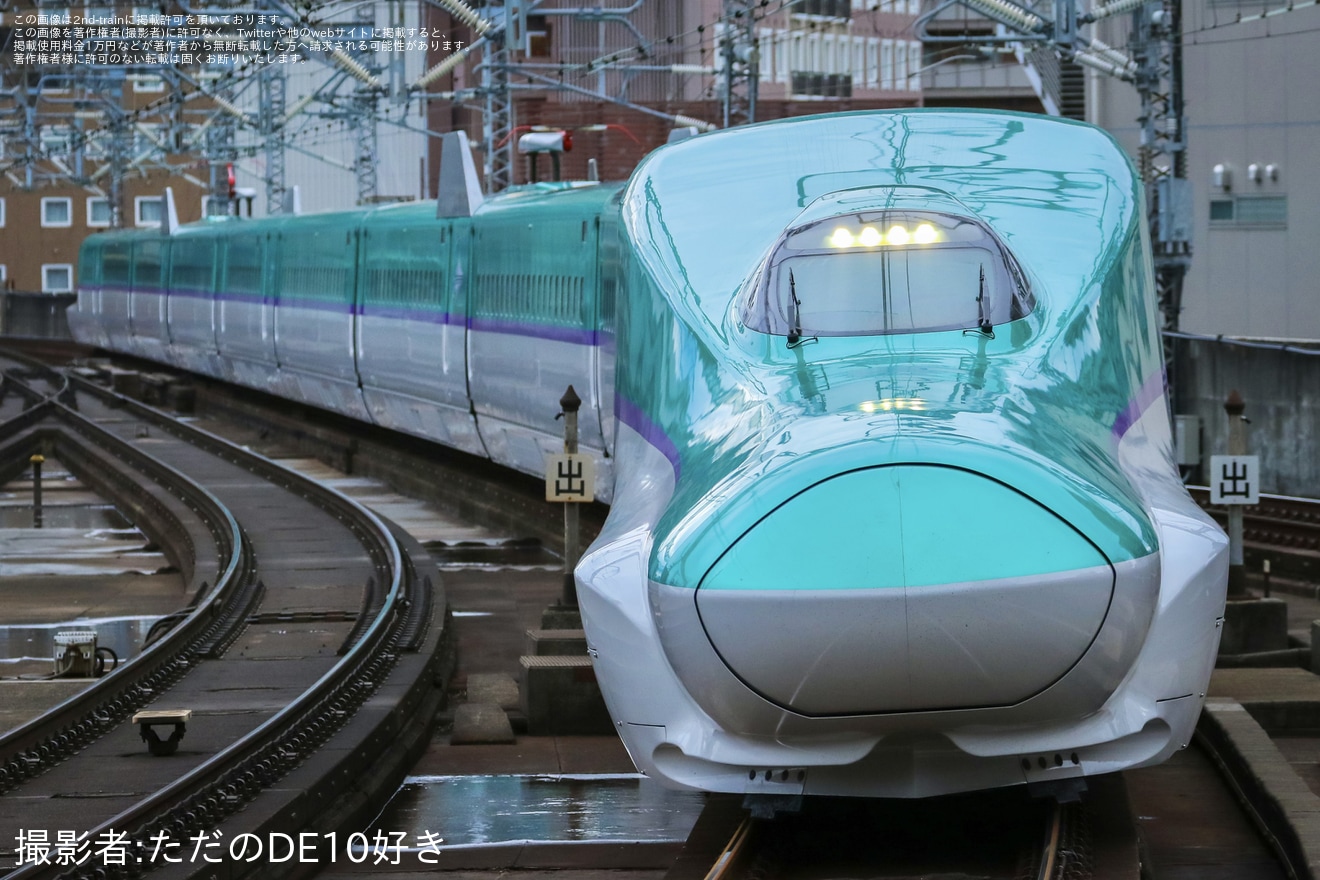 【JR北】H5系H1編成函館新幹線総合車両所出場試運転(202604)の拡大写真