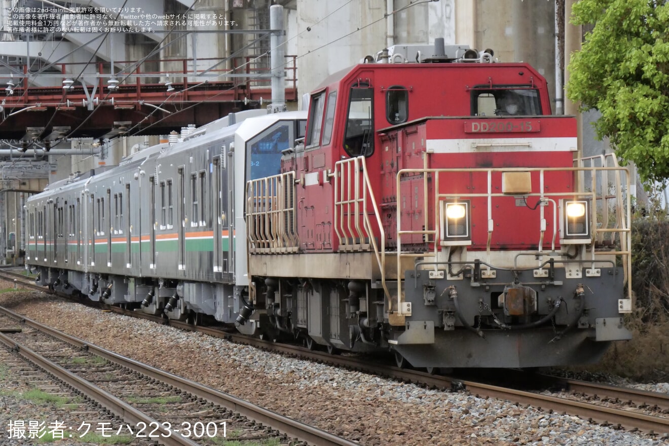 【JR東】E723系5000番台B-1編成+B-2編成川崎車両出場甲種輸送の拡大写真