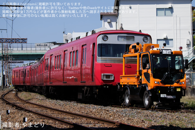 【名鉄】6800系6812Fと6500系6508Fが東名古屋港へ回送を不明で撮影した写真