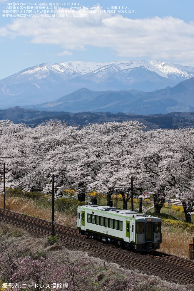 【JR東】キハ110-136が郡山総合車両センターを出場し回送を不明で撮影した写真