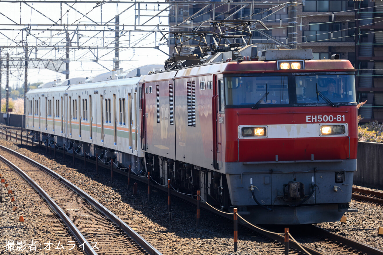 【JR東】E723系5000番台B-1編成+B-2編成川崎車両出場甲種輸送の拡大写真