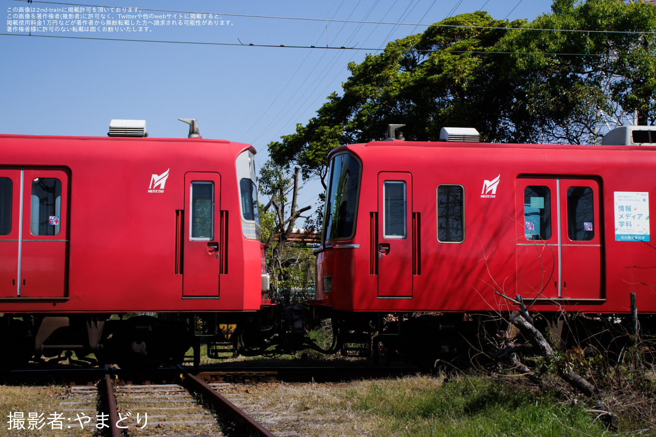 【名鉄】6800系6812Fと6500系6508Fが東名古屋港へ回送の拡大写真