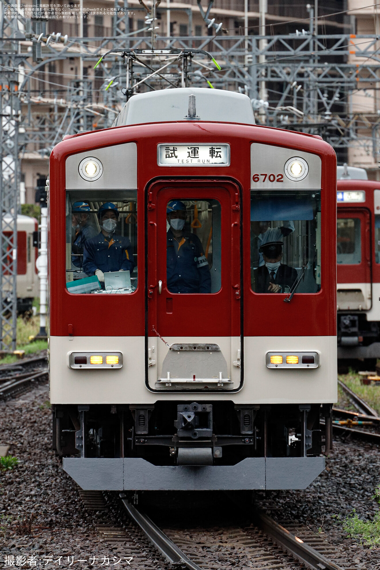 【近鉄】6600系FT02五位堂検修車庫出場試運転(202604)の拡大写真