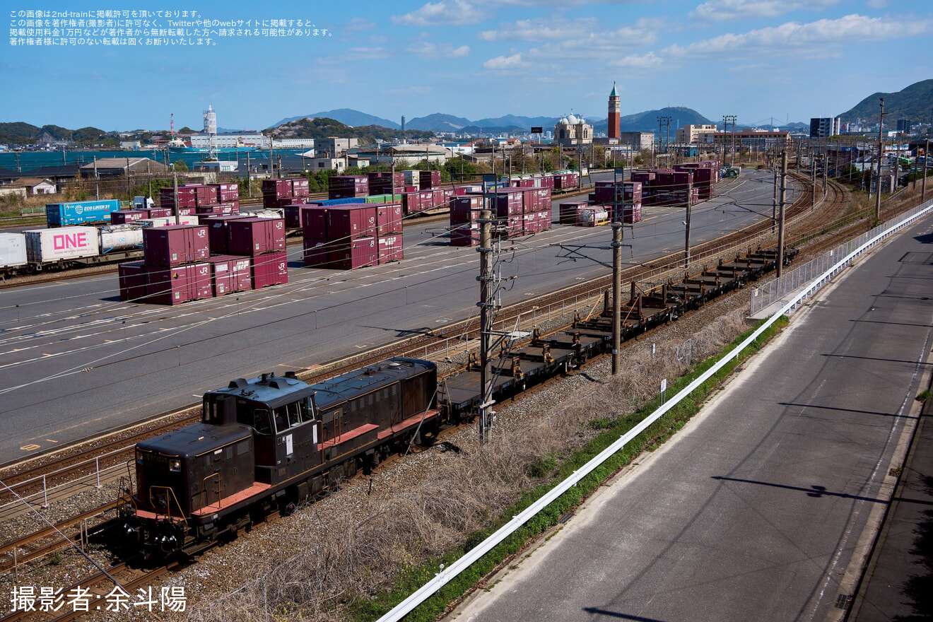 【JR九】DE10-1207による門司・遠賀川工臨返空の拡大写真