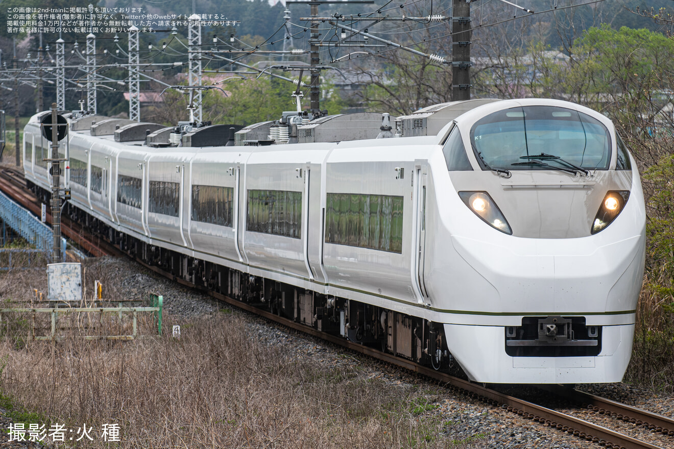 【JR東】E657系カツK1編成「オマージュカラー」 郡山総合車両センター出場の拡大写真