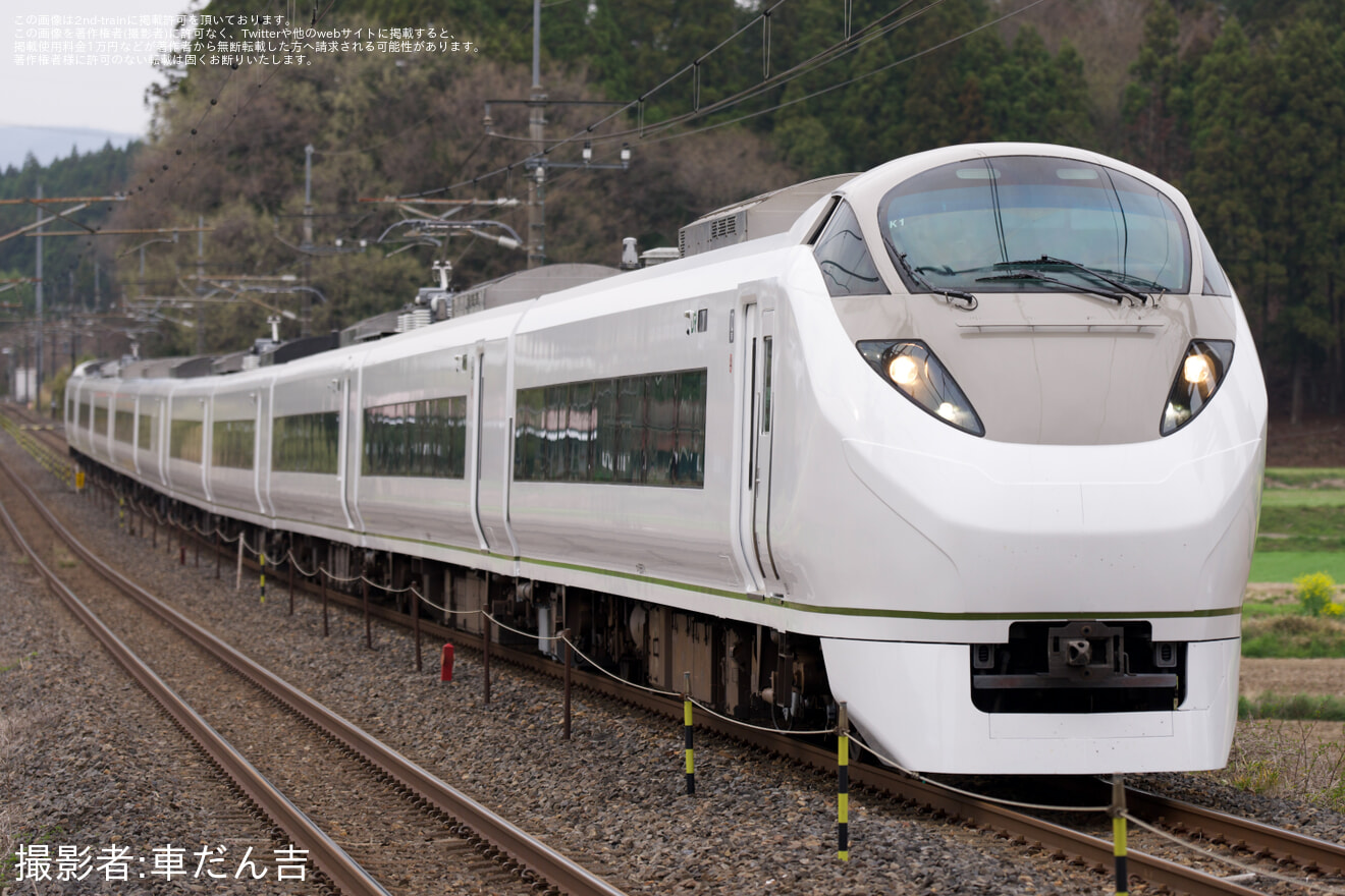 【JR東】E657系カツK1編成「オマージュカラー」 郡山総合車両センター出場の拡大写真