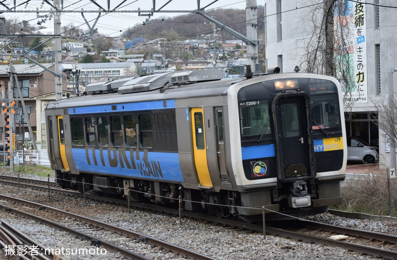 【JR東】キハE200-1長野総合車両センター出場回送の拡大写真