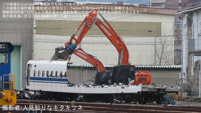 【JR西】N700系K8編成の5号車が解体（1枚目）