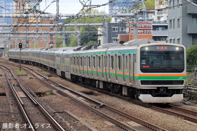 【JR東】E231系ヤマU529編成+ヤマU35編成 TASC調整試運転 - 高田馬場駅にて撮影