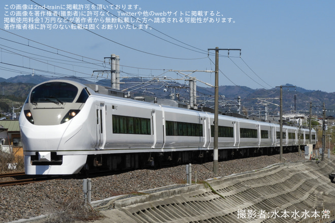  【JR東】ふくしまDC特別企画「651系電車オマージュカラー」車両運行開始・記念式典開催 - 常陸多賀～大甕間にて撮影
