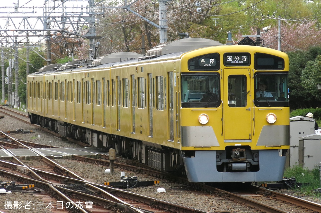 【西武】9105Fの運用離脱により2535Fが多摩湖線を代走の拡大写真